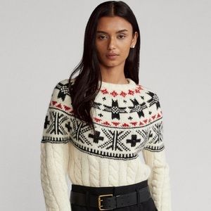 Ralph Lauren Fair isle wool-alpaca blend sweater